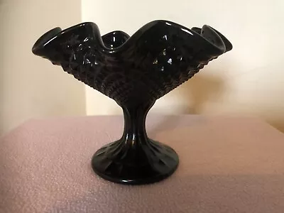 Antique Davidson Sowerby Black Pressed Glass - Raised / Footed Bowl  • £22