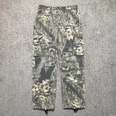 Vintage Liberty Cargo Pants Men 34x32 Mossy Oak Break Up Camo Grunge Hunting USA • $29.95