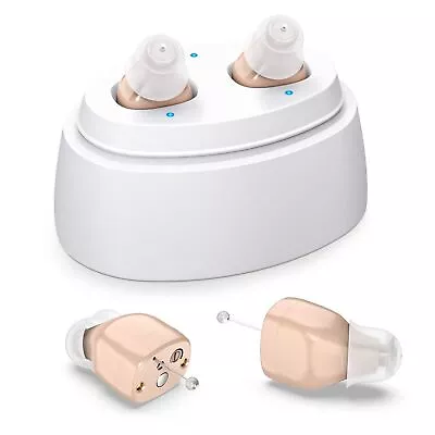 Mini Digital Rechargeable Hearing Aids Invisible In Ear Sound Voice Amplifier • $38.99