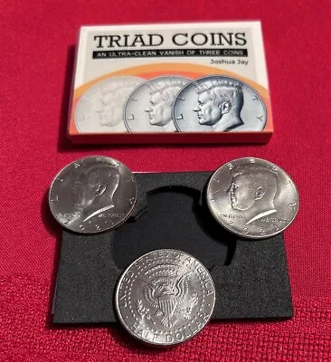 Triad Coins (US Gimmick And Online Video Instructions) By Joshua Jay. Coin Magic • £57.78