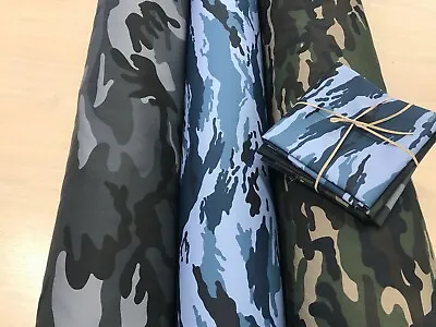 £5.50 • Buy COTTON DRILL,TWILL FABRIC Extra Thick CAMOUFLAGE  DPM Military EXTRA WIDE 150cms