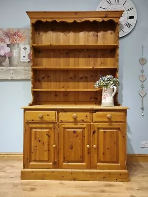 Solid Pine Farmhouse Dresser Cabinet Cupboard • £235