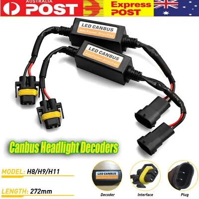H1-H11/9005/9006/9012 LED Canbus Error Canceller Load Resistor Headlight Decoder • $11.95