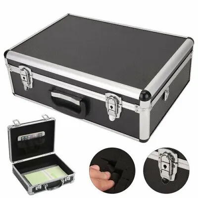 Large Aluminium Flight Hard Case Tool Box Carry Foam Storage DJ Camera Box • £40.99