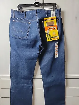 Wrangler Pro Rodeo Original Cowboy Cut Jeans Size 34×30 Dark Blue Western NEW • $30