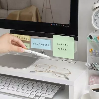 Acrylic Monitor Message Memo Board  Memo Board Desktop Holder Message Board • $8.99