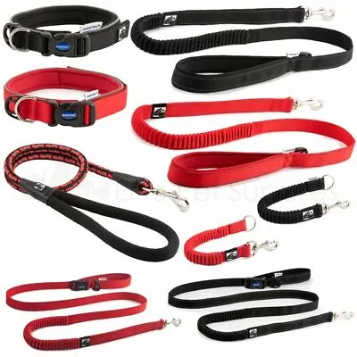 £16.99 • Buy Ancol Extreme Padded Dog Collar Or Lead Red Black Reflective Bungee Clip