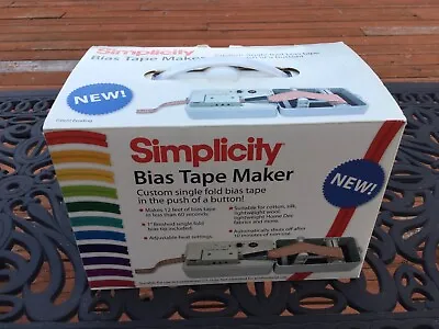$80 • Buy Simplicity 881925 Bias Tape Maker Brand New In Box Sewing