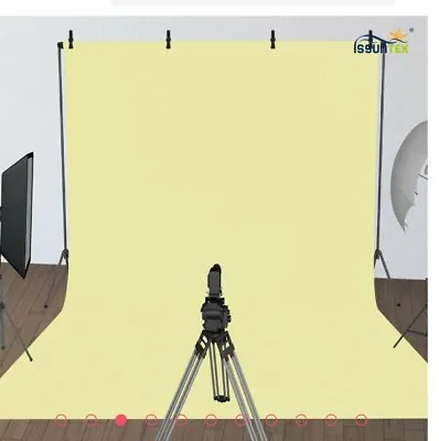 ISSUNTEX 10X12 Ft Background Muslin Backdrop Photo Studio Collapsible Beige • $19.99