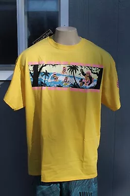 T&C Surfboard Town Country Party OG Vintage 80's Neon Yellow XL Surfing T-Shirt • $235