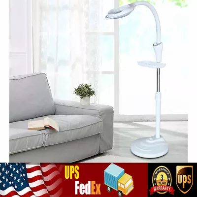 16X LED Floor Stand Facial Magnifying Salon Beauty Light Magnifier Lamp Adjust • $30.40