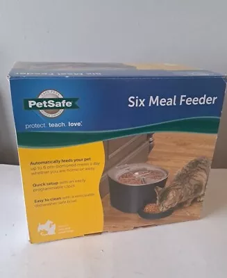 PetSafe 6 Meal Automatic Pet Feeder Digital Clock LCD Screen Display S-M Cat Dog • $89.99