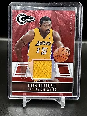 2010 Panini Certified Ron Artest ~ Game Used Patch 001/249 ~ FOTL￼￼￼ • $0.99