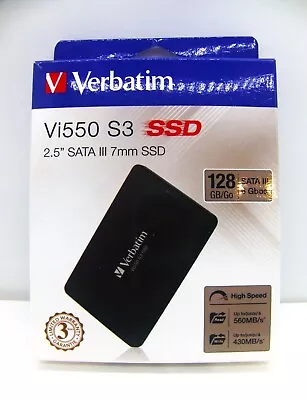 128GB Verbatim Vi550 2.5 SATAIII Internal Solid State Drive • $16.95