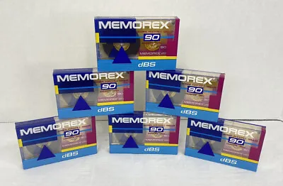 Memorex DBS 90 Minute Audio Cassette 6 -  Factory Sealed (NEW) • $24