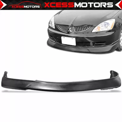 Fits 04-07 Mitsubishi Lancer Ralli Style Front Bumper Spoiler Lip Unpainted PU • $89.99