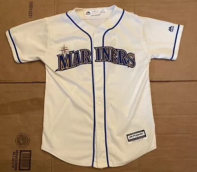 Seattle Mariners MLB Majestic CoolBase Jersey KIDS YOUTH Medium 10/12 EUC • $31.49