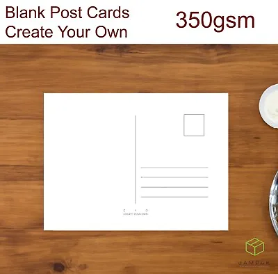 Plain White Blank Postcards. Create Your Own Holiday Postcard A6 350gsm Premium • £6.10