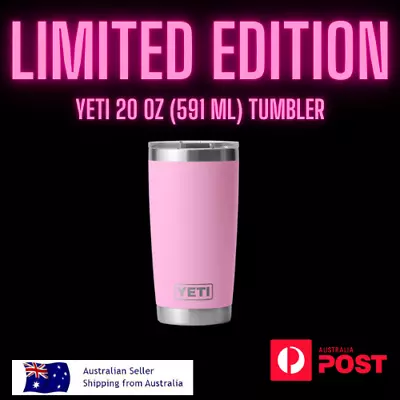 YETI 20 Oz Rambler Tumbler Limited Edition - Power Pink- Brand New • $84.99