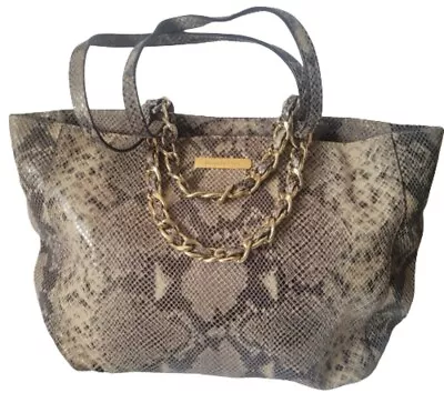 Michael Kors Python Embossed Leather Tote  • $39