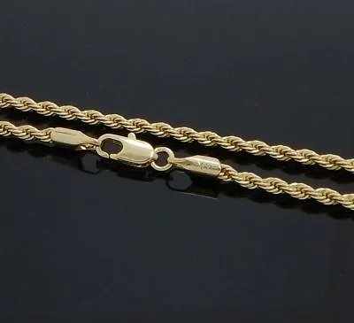 Wholesale 12 PCS Twist Rope Chain Necklace Width 2mm 24  Inch 14k Gold Plated • $36.99