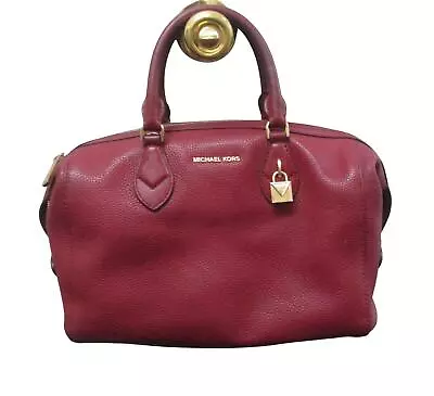 Michael Kors Grayson Leather Satchel - Mulberry Pre-Owned • $70