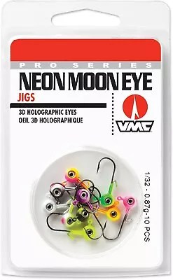 VMC Neon UV Bright Moon Eye Jig Kit 1/32oz - 10pcs • $13.99