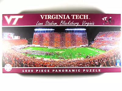 Masterpieces Virginia Tech Panoramic 1000 Piece Jigsaw Puzzle Fan Gift Stadium • $0.99