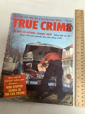 £4 • Buy True Crime Magazine July 1961 * Shocking Cover