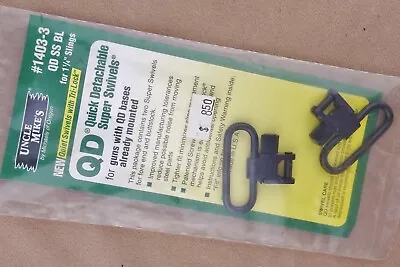 Uncle Mike's #1403-3 Quick Detachable Super Swivels For 1-1/4  Slings (QD SS BL) • $0.99