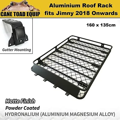 $619.45 • Buy Roof Rack Basket For Jimny 2018 Onwards Aluminium 160x135cm Gutter Mount Cage Al