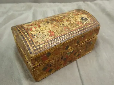 18th Century Straw Marquetry BOX. • $151.49