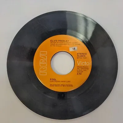 45 Record Elvis Presley Fool/Steamroller Blues VG • $6.83