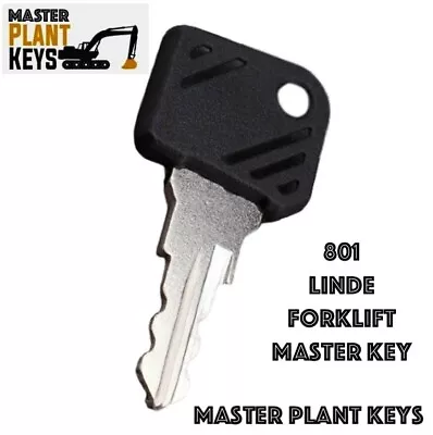 Linde 801 Forklift MASTER PLANT KEYS Fits Electric Fork Lift Trucks • £3.95