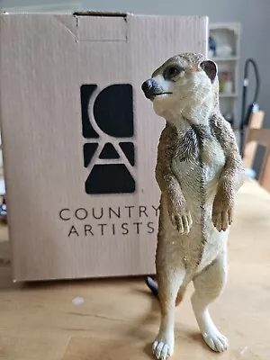 Country Artists Hand Crafted Meerkat Baby Standing Figurine Ornament 8  • £17.50
