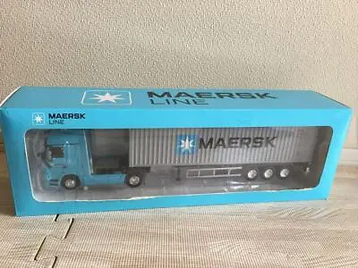 Mercedes Benz MAERSK Container Trailer Truck Light Blue 1/50 Scale Figure Toy • $158