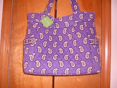 Vera Bradley Pleated Tote In Simply Violet Nwt • $34.95