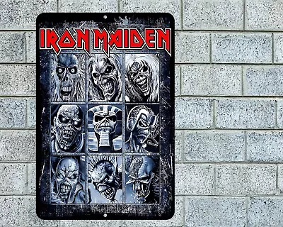 Iron Maiden Sign Aluminum Metal 8 X12  Garage Man Cave Classic Rock Concert • $12.95