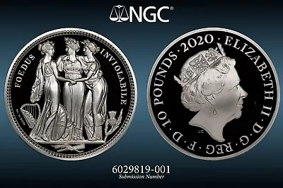 Royal Mint 2020 Three Graces 5oz Silver NGC First Release PF70 Great Engravers  • £2050