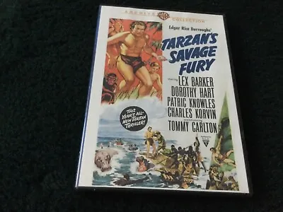 Tarzan's Savage Fury (DVD 1952) Edgar Rice Archive Collection • £9.99