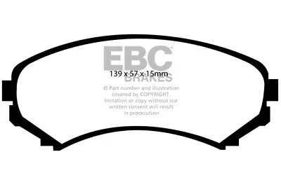 EBC Greenstuff Front Brake Pads For Mitsubishi Shogun 3.2 TD (V88) SWB (2006 On) • $107.74