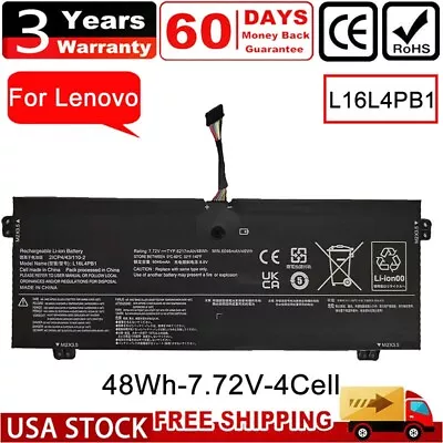 L16C4PB1 L16M4PB1 Battery For Lenovo YOGA 720-13IKB 730-13IKB L16L4PB1 48Wh New • $29.99