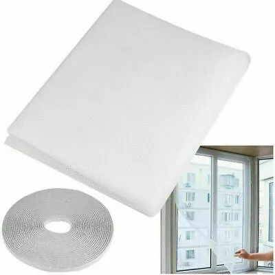 Large White Window Screen Mesh Net Fly Insect Bug Mosquito Moth Door Netting • £3.06