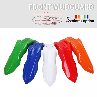 Universal Front Fender Mudguard Plastic For Motorcycle Off Road Dirt Bike • $22.99