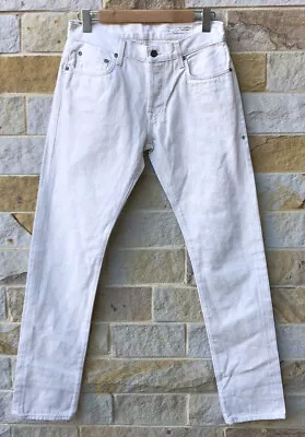 Imogene Willie Jeans Womens 30 Inches Waist Off White Cotton Handmade In USA • $104.99