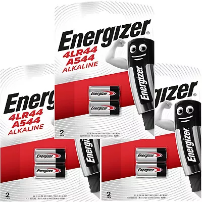 6 ENERGIZER A544 4LR44 28A Alkaline Battery 6v PX28  • £12.15