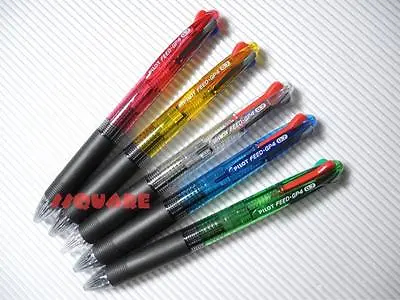 (Tracking No.)Pilot FEED GP4 0.7mm Ball Ballpoint Pen 4 Color In 1 5 Clear Pens • $23.99