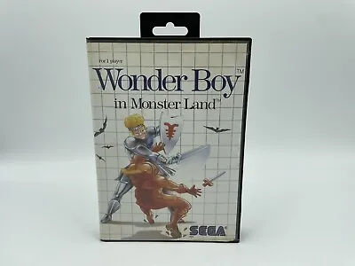 Wonder Boy In Monster Land (Sega Master System Game) CIB TESTED! • $35