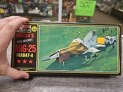 Minicraft - Hasagawa ~ Russia's Top Secret MIG-25 Foxbat-A ~ Model  # 130 *NISB* • $11.95