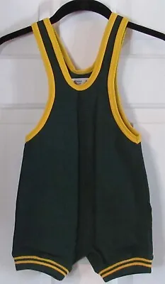 MatMan Singlet-Wrestling/Lifting/MMA Green & Gold Youth Size XS (New!) UNIQUE! • $39.99